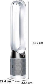 Dyson Pure Cool Advanced Technology TP04 Tower Air Purifier (310145-01, White and Silver)