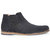 Suede Leather Navy Chelsea Boots