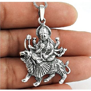                       Mata rani pendant original silver pendant for pooja purpose                                              