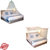 Silver Shine Mosquito Net Combo Hanging Foldable Double Bed Net Easily Wash Pack Of 2
