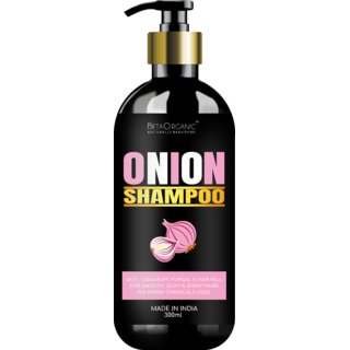                       Beta Organic 100 Chemical free Onion Shampoo - Best, and Affordable Hairfall Control Shampoo - 300ml                                              