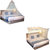 Silver Shine Mosquito Net Combo Hanging Foldable Double Bed Net Easily Wash Pack Of 2