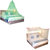 Silver Shine Mosquito Net Combo Hanging Foldable Double Bed Net Easily Wash Pack Of 2