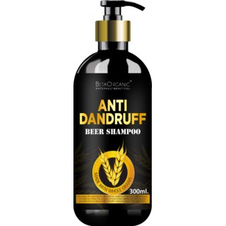                       Beta Organic 100 Chemical free beer Shampoo - Best, and Affordable Hairfall Control Shampoo - 300ml                                              