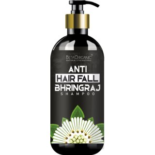                       Beta Organic 100 Chemical free Bhringraj  Shampoo - Best, and Affordable Hairfall Control Shampoo - 300ml                                              