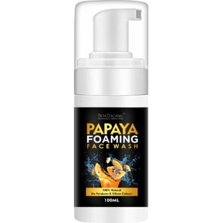                       BetaOrganic Papaya Foaming - For Glowing  Fairing Face- 100ml Face Wash                                              