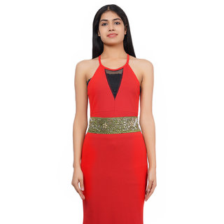                       Yes Ten Satin Bead Work Belt                                              