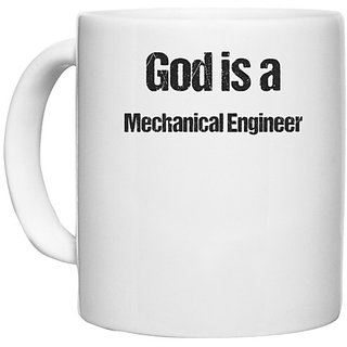                       UDNAG White Ceramic Coffee / Tea Mug 'Mechanical Engineer |  is a Mechanical Engineer' Perfect for Gifting [330ml]                                              