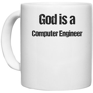                       UDNAG White Ceramic Coffee / Tea Mug 'computer Engineer |  is a computer Engineer' Perfect for Gifting [330ml]                                              