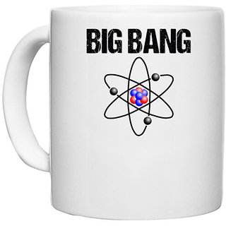                       UDNAG White Ceramic Coffee / Tea Mug 'Element | Big Bang' Perfect for Gifting [330ml]                                              
