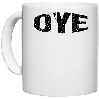                       UDNAG White Ceramic Coffee / Tea Mug 'Oye' Perfect for Gifting [330ml]                                              