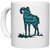 UDNAG White Ceramic Coffee / Tea Mug 'Ignorance | The darkest night is ignorance' Perfect for Gifting [330ml]