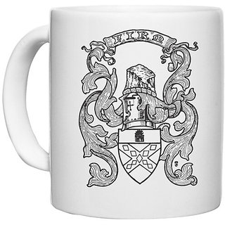                       UDNAG White Ceramic Coffee / Tea Mug 'Logo' Perfect for Gifting [330ml]                                              