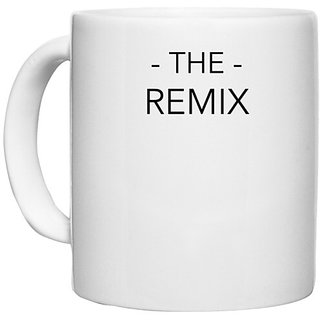                       UDNAG White Ceramic Coffee / Tea Mug 'The Remix' Perfect for Gifting [330ml]                                              