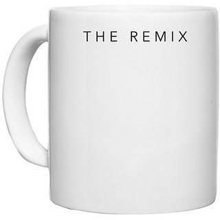                       UDNAG White Ceramic Coffee / Tea Mug 'Music | The Remix' Perfect for Gifting [330ml]                                              