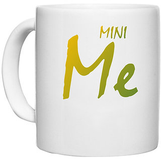                       UDNAG White Ceramic Coffee / Tea Mug 'Father Son | mini Me' Perfect for Gifting [330ml]                                              