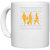 UDNAG White Ceramic Coffee / Tea Mug 'Walking | I dont really think i just walk' Perfect for Gifting [330ml]