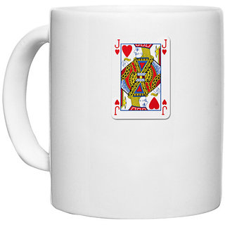                       UDNAG White Ceramic Coffee / Tea Mug 'Jack' Perfect for Gifting [330ml]                                              