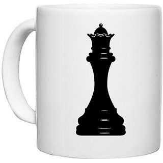                       UDNAG White Ceramic Coffee / Tea Mug 'Couple | King1' Perfect for Gifting [330ml]                                              