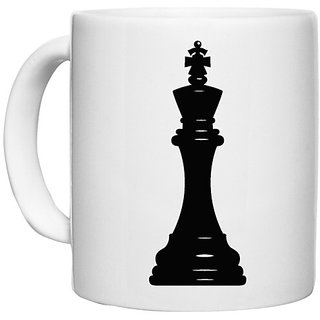                       UDNAG White Ceramic Coffee / Tea Mug 'Couple | Queen1' Perfect for Gifting [330ml]                                              