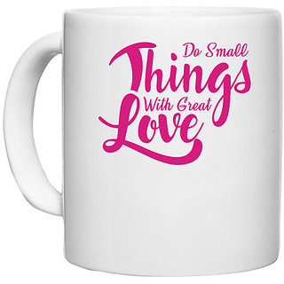                       UDNAG White Ceramic Coffee / Tea Mug 'Nurse | Things with great love' Perfect for Gifting [330ml]                                              