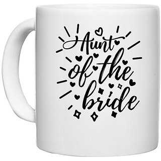                       UDNAG White Ceramic Coffee / Tea Mug 'Aunty | Aunt' Perfect for Gifting [330ml]                                              