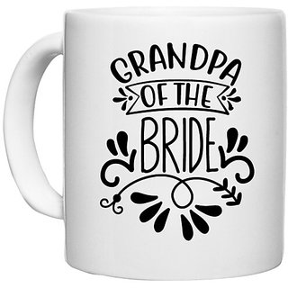                       UDNAG White Ceramic Coffee / Tea Mug 'Grandpa | Grandma of thee' Perfect for Gifting [330ml]                                              