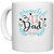 UDNAG White Ceramic Coffee / Tea Mug 'Dad | Promoted to dad. Est 2019' Perfect for Gifting [330ml]
