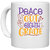 UDNAG White Ceramic Coffee / Tea Mug 'School Teacher | peace out 8th grade' Perfect for Gifting [330ml]