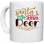 UDNAG White Ceramic Coffee / Tea Mug 'Christmas Santa | santa's little rein deer' Perfect for Gifting [330ml]