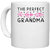 UDNAG White Ceramic Coffee / Tea Mug 'Grand mother | THE PERFECT GRANDMA' Perfect for Gifting [330ml]