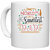 UDNAG White Ceramic Coffee / Tea Mug 'Father | World's smartest dad' Perfect for Gifting [330ml]