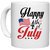 UDNAG White Ceramic Coffee / Tea Mug 'Independance Day | 4th july' Perfect for Gifting [330ml]