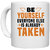 UDNAG White Ceramic Coffee / Tea Mug 'Be yourself' Perfect for Gifting [330ml]