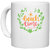 UDNAG White Ceramic Coffee / Tea Mug 'Beach | beach time' Perfect for Gifting [330ml]