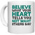 UDNAG White Ceramic Coffee / Tea Mug 'Heart | Believe waht your' Perfect for Gifting [330ml]