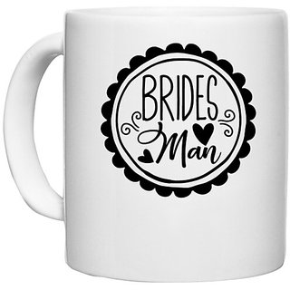                       UDNAG White Ceramic Coffee / Tea Mug 'Bride | Brides mom' Perfect for Gifting [330ml]                                              