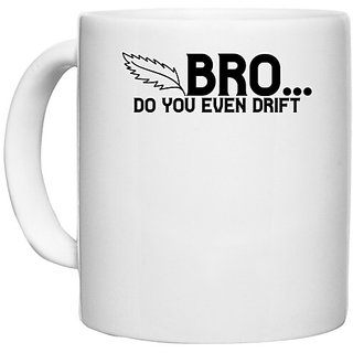                       UDNAG White Ceramic Coffee / Tea Mug 'Brother | bro' Perfect for Gifting [330ml]                                              
