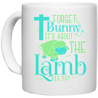                       UDNAG White Ceramic Coffee / Tea Mug 'forget' Perfect for Gifting [330ml]                                              