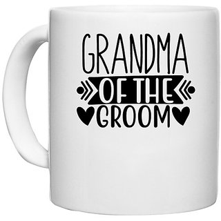                       UDNAG White Ceramic Coffee / Tea Mug 'Grand Mother | Grandma of' Perfect for Gifting [330ml]                                              