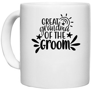                       UDNAG White Ceramic Coffee / Tea Mug 'Grand Mother | Great grandma' Perfect for Gifting [330ml]                                              