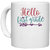 UDNAG White Ceramic Coffee / Tea Mug 'School | hello first grade 2' Perfect for Gifting [330ml]