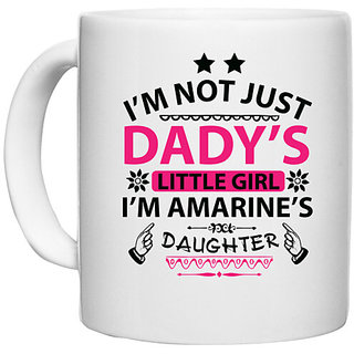 UDNAG White Ceramic Coffee / Tea Mug 'Father | IM NOT JUST' Perfect for Gifting [330ml]