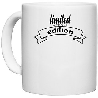                       UDNAG White Ceramic Coffee / Tea Mug '| limited edition' Perfect for Gifting [330ml]                                              