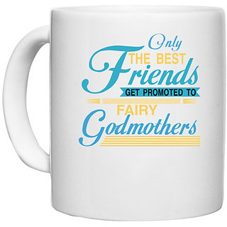                       UDNAG White Ceramic Coffee / Tea Mug 'Grand mother | Only the best' Perfect for Gifting [330ml]                                              