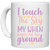 UDNAG White Ceramic Coffee / Tea Mug 'Sky | i touch the sky when my knees hit the ground' Perfect for Gifting [330ml]