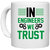 UDNAG White Ceramic Coffee / Tea Mug 'Engineer | In Engineers we Trust Design' Perfect for Gifting [330ml]