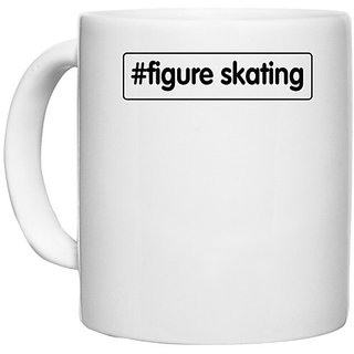                       UDNAG White Ceramic Coffee / Tea Mug 'Skating | figure skating 2' Perfect for Gifting [330ml]                                              