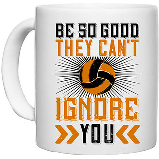                       UDNAG White Ceramic Coffee / Tea Mug 'Ignore | Be so good they cant ignore you' Perfect for Gifting [330ml]                                              