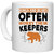 UDNAG White Ceramic Coffee / Tea Mug 'Winter | Kings and Bears often worry their Keepers' Perfect for Gifting [330ml]